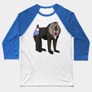 Mandrill cartoon illustration Baseball T-Shirt